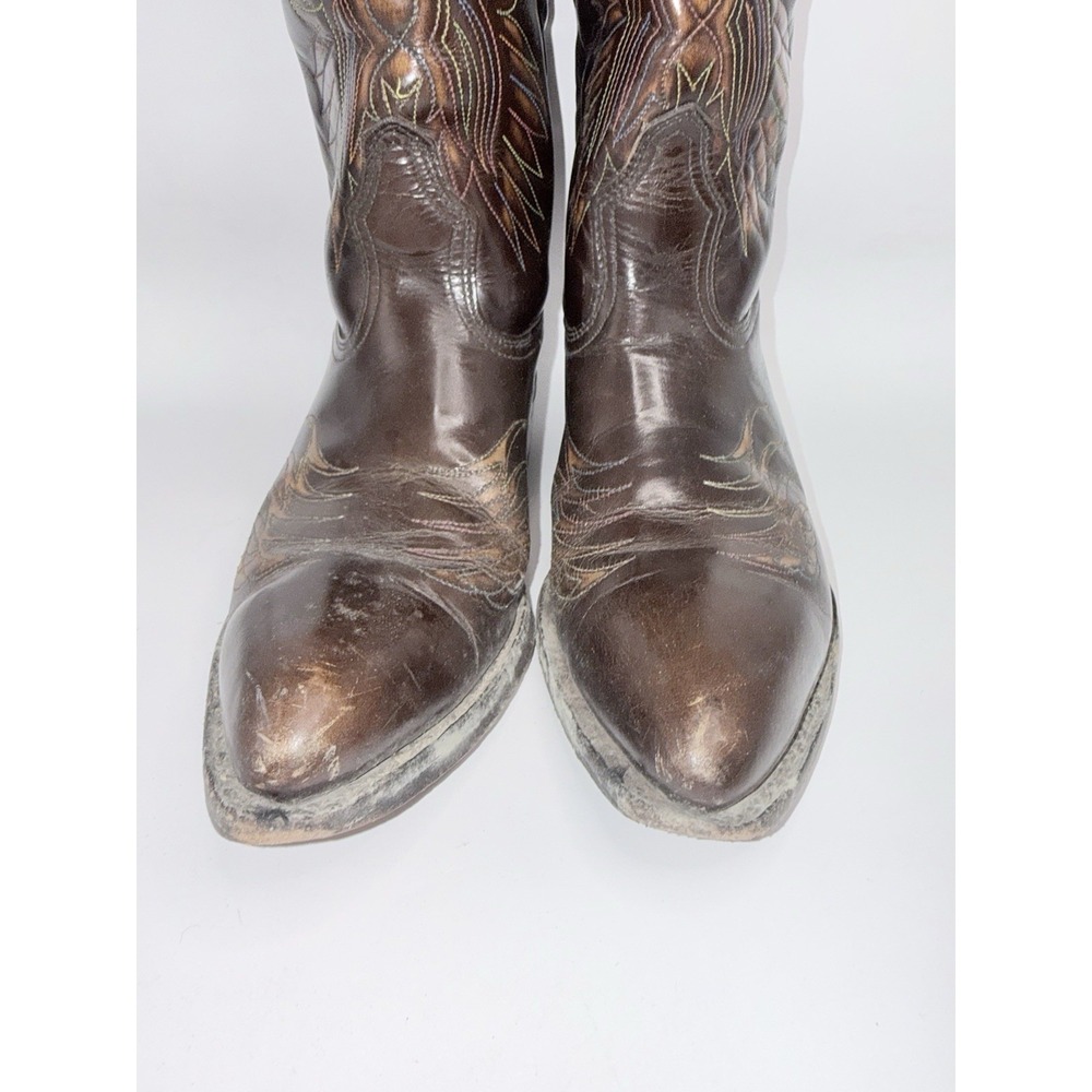 ACME Cowboy BOOTS Thunderbird Leather Mens 9.5 B 1974… - Gem